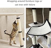 Vista 28 de HAOZAIKEJI Cat Scratcher Mat Sofa Protector Natural Sisal Cat Scratching Mat Cat Scratch Couch Cover Heavy Duty Couch Guard Scratch Pad for Grinding