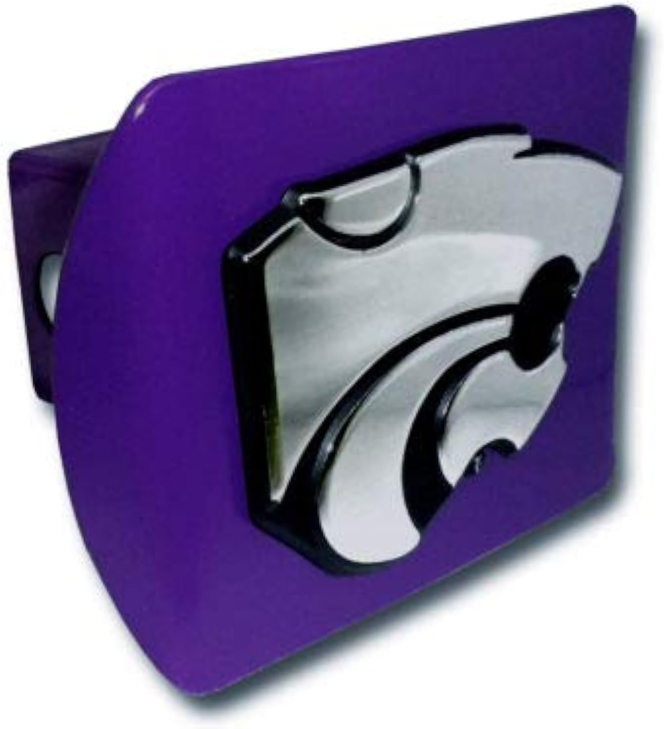 Elektroplate Kansas State Powercat Purple Emblem Metal Hitch Cover Fits 2 Inch Auto Car Truck Receiver