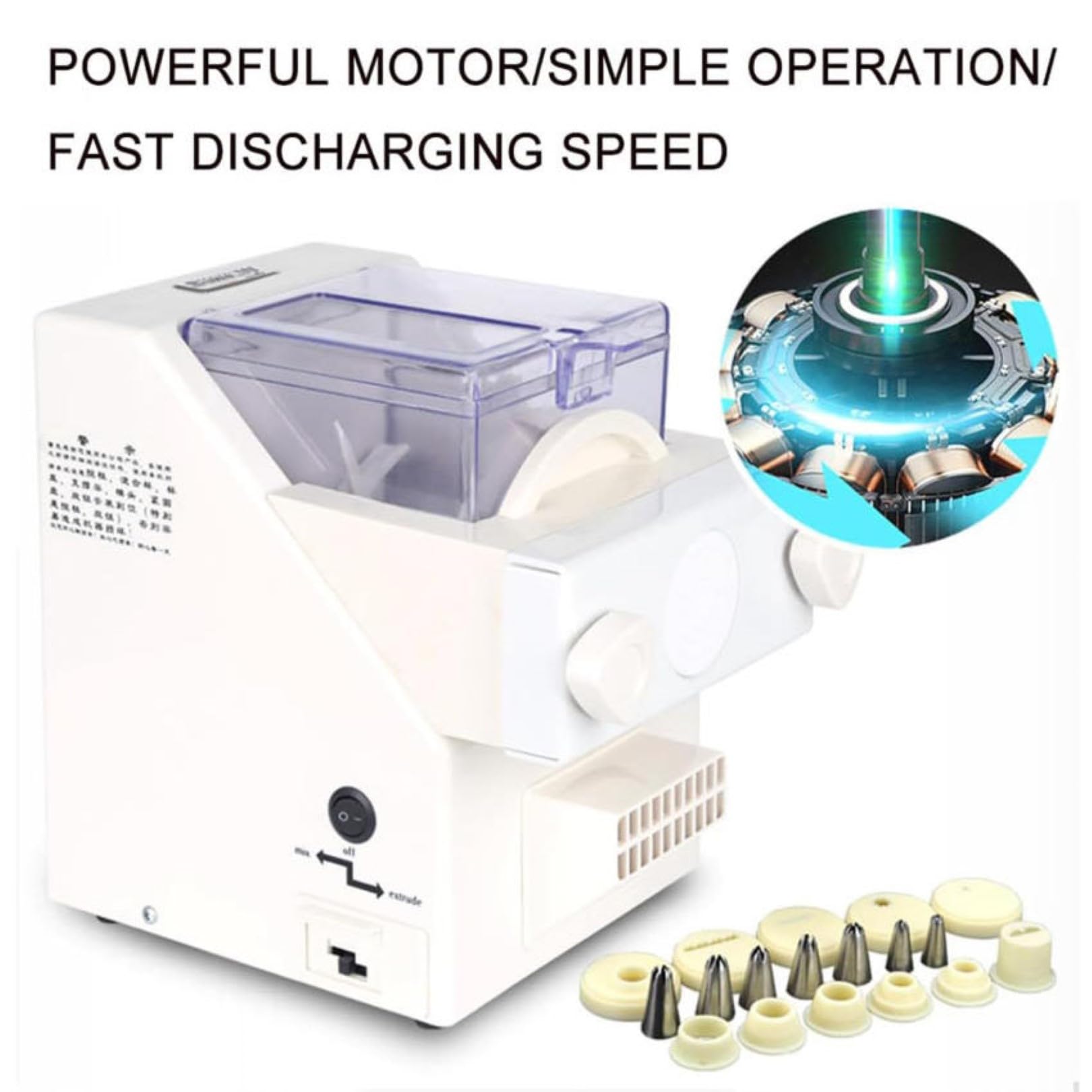 Macchina automatica per biscotti, 180 W, con 8 ugelli, facile da usare per cuocere in cucina e panetteria, ideale per biscotti fatti in casa