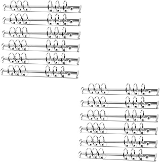 TEHAUX 24 Pçs Anel Fichário Mecanismo Fichário Pasta De Metal De Folhas Soltas Pente Fichários Encadernação Espinhos Pentes Livro Fichário Anéis DIY Fichário Anel De Metal Fichário A5