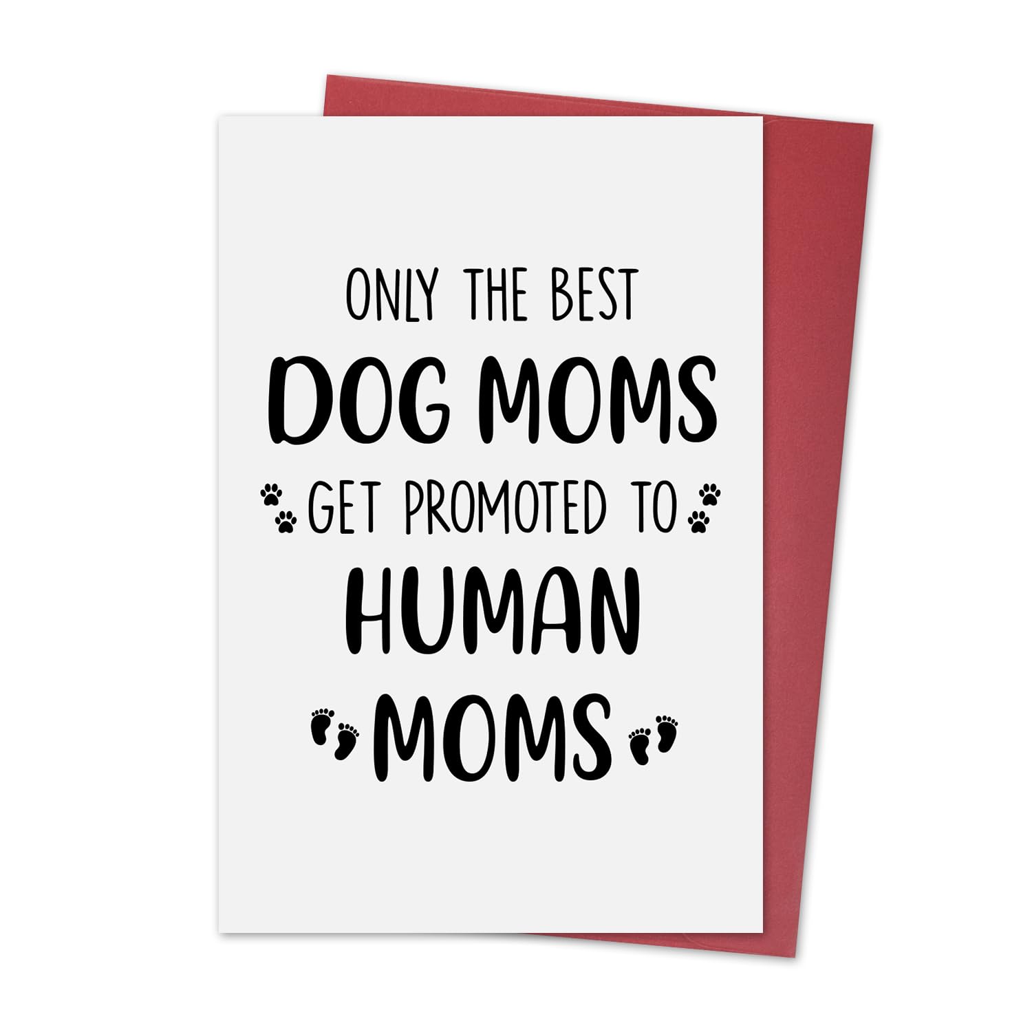 Ithmahco New Mom Gifts for Pregnant Women, First Mothers Day Card, Funny Dog Mom Card Pregnancy Gift for Expecting Moms, Mother to be Gift for First
