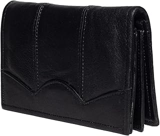 بلاك جلد اسود للنساء - محافظ بثلاث طبقات