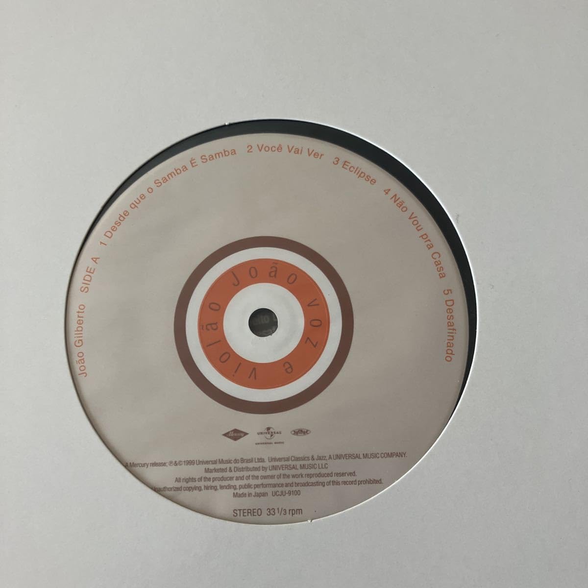 João Gilberto LPレコード　ジョアン　声とギター ジョアン 声とギター(完全生産限定 アナログLP)/JOAO GILBERTO