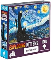 Exploding Kittens Puzzle Mrowwwy Night 1,000 Pieces
