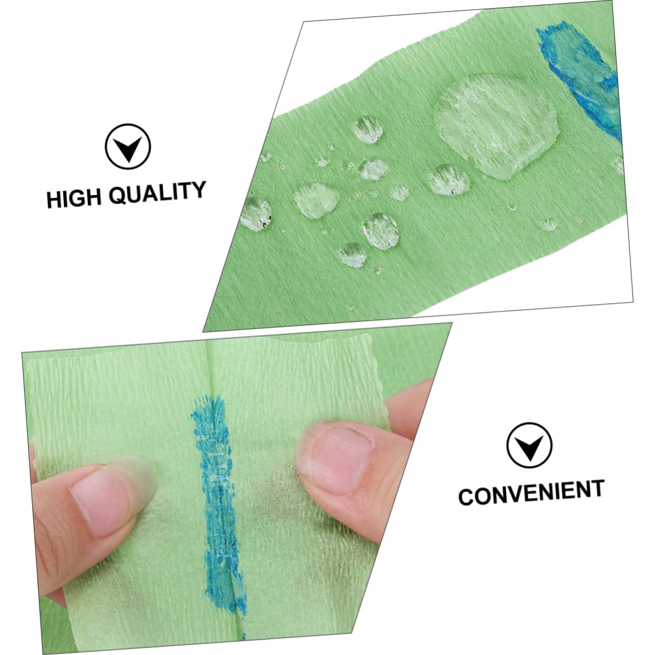 FOMIYES 5rolls Disposable Barber Neck Covering Strips of Haircutting Paper for Salon Use Protective Neck Band for Hair Dyeing and Styling Green