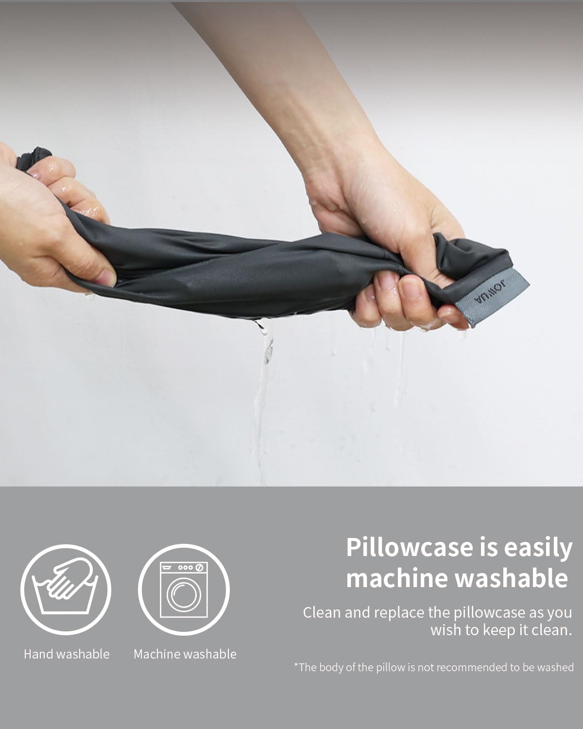 Jowua One Car Neck Pillow for Tesla Model 3 / Y/S/X, TPE + Slow-Rebound Memory Foam, The Adjustable Strap Hidden Zipper Design Easy Removable Pillowcase for All Season