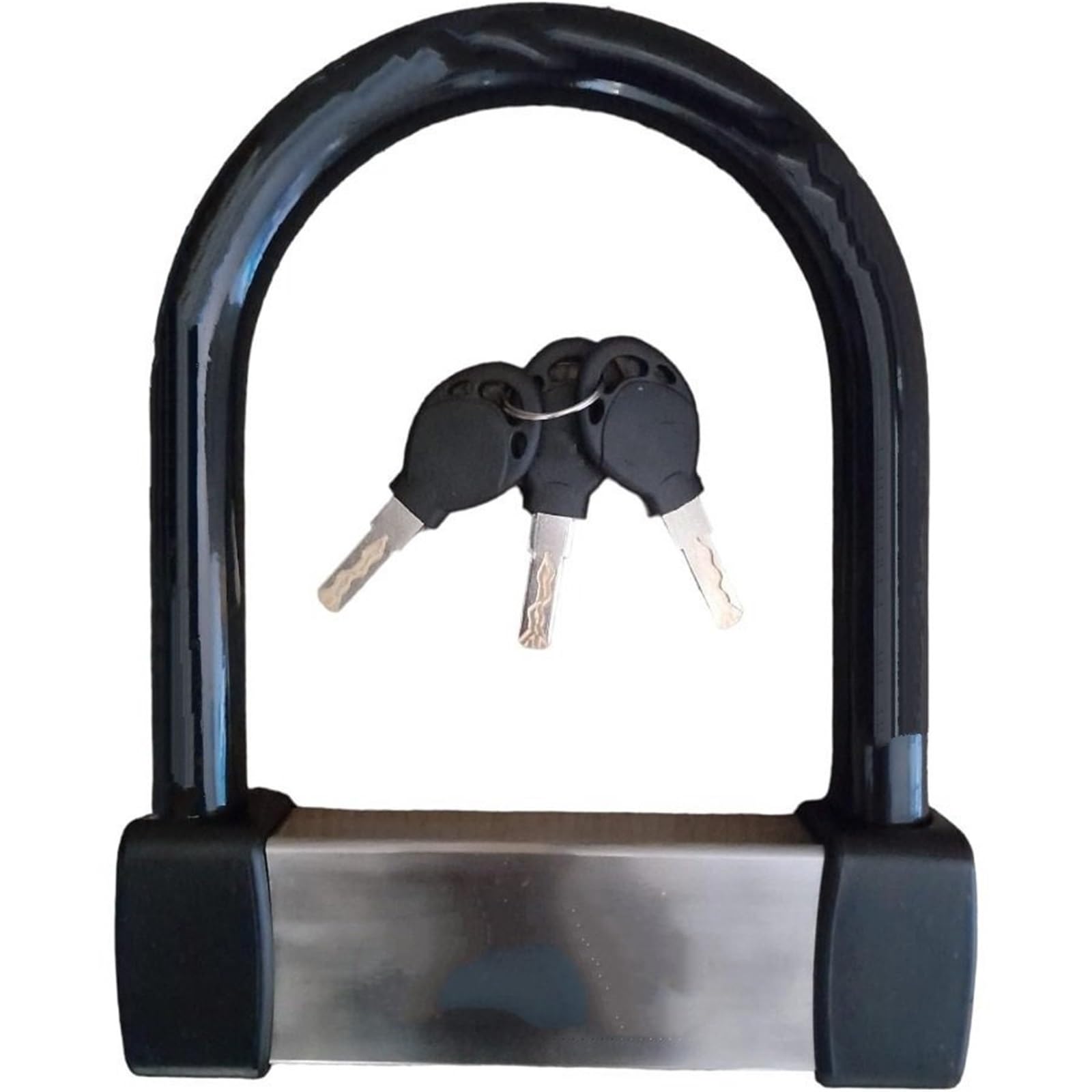 U Doppio Bloccaggio Allarme antifurto resistente U Lock per eBikes Scooter Motociclette Acciaio con 3 chiavi Design alle intemperie Serratura Antiscass