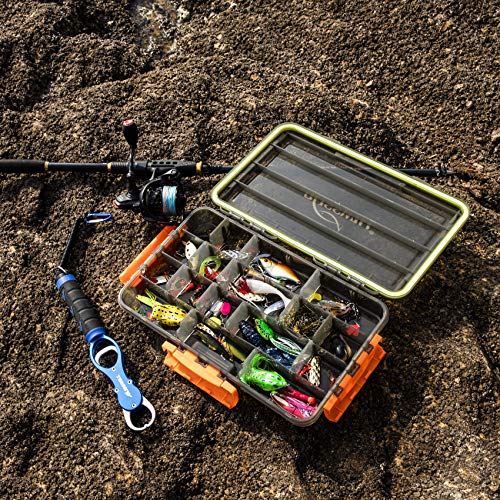 BLISSWILL Lot de 2 plateaux de rangement pour articles de pêche, boîte de rangement de 3700