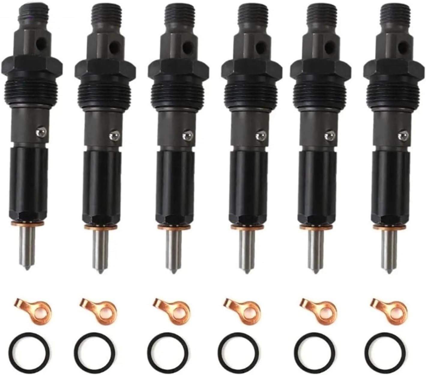 6pcs KDAL59P6 3283562 Fuel Injector Set & Ring Kit,Compatible With 5.9L Nozzle P7100 Car Replacement Accessories