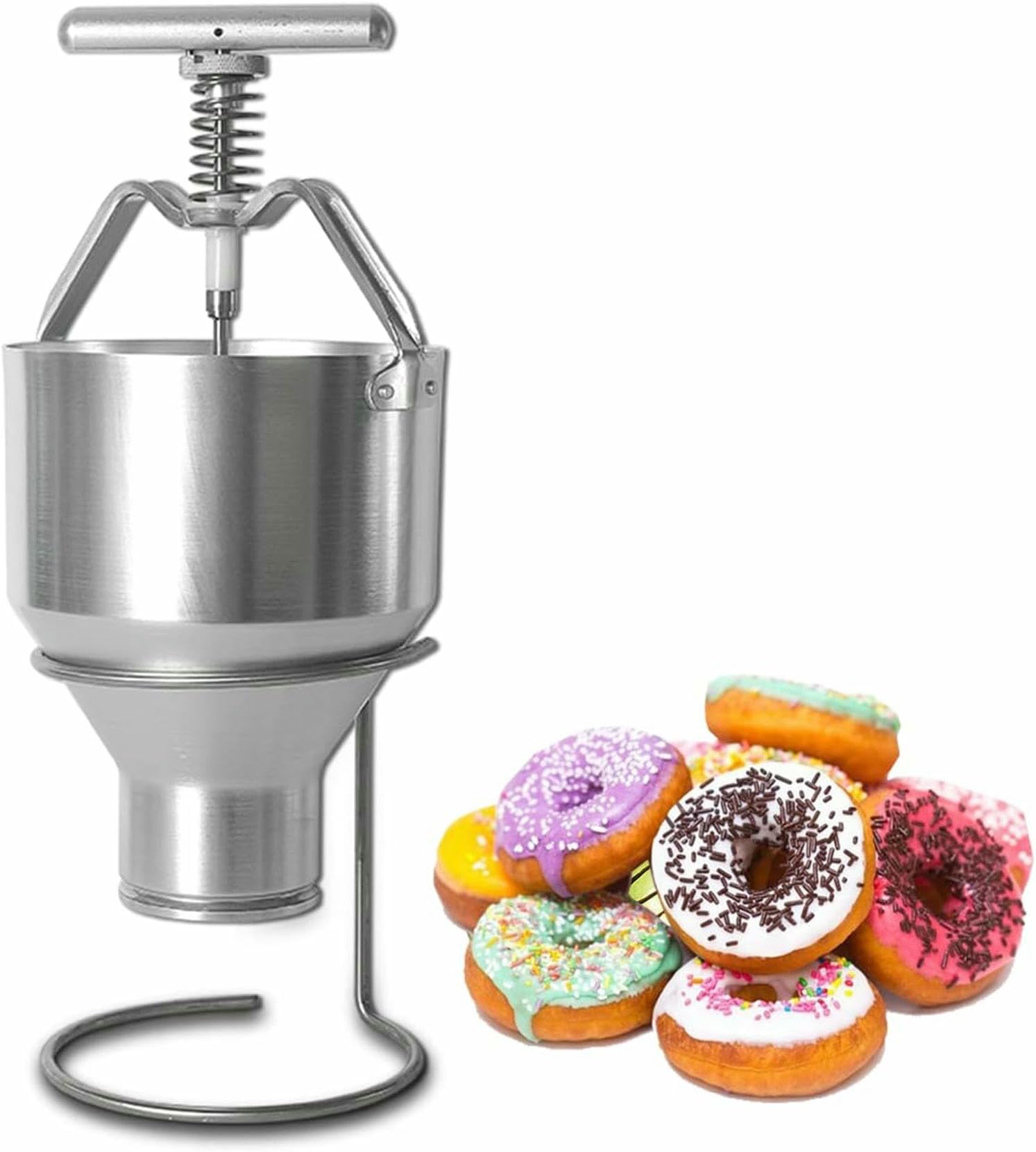 Donut maker manuel de 50 à 70 mm avec système de dosage précis pour gâteaux maison