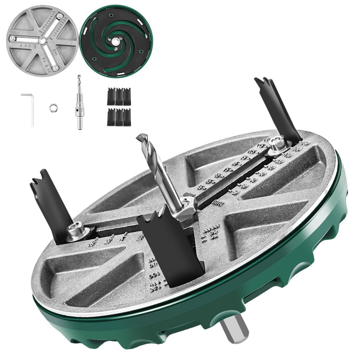 Serplex Adjustable Punch Saw Tool For Drilling,1.7-5.1 Inch Hole Diameter Adjustable Hole Saw With 3 Alloy Blades,For Wood Cornhole Boards Plastic,45-130Mm Diameter Hole Opening Cutting Depth 30Mm-Ac (B0CJDHRV3T) Amazon Price History, Amazon Price Tracker