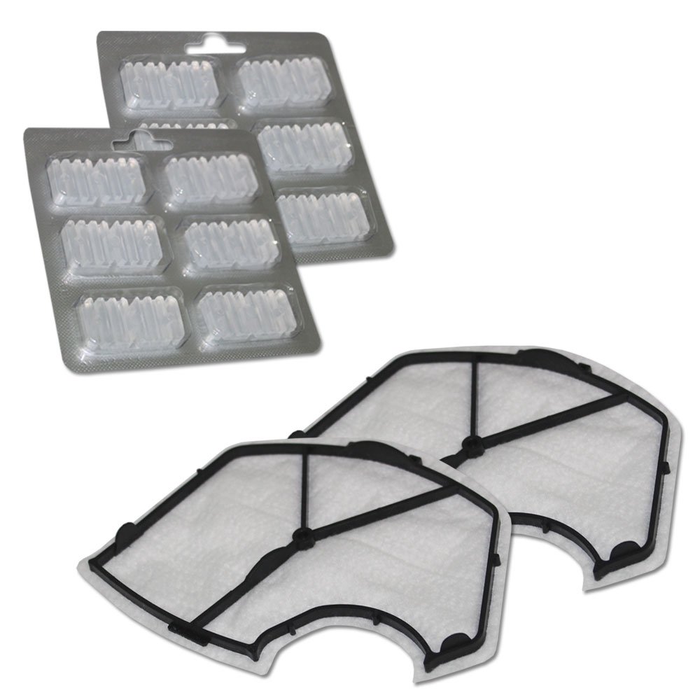 Mohmus Set - 2X Motorfilter + 12 Air Fresheners For Vorwerk Kobold Vk 140, 150, Vk140, Vk150