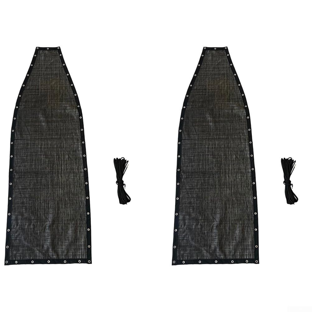 Zoegneer Funda de asiento de columpio resistente para tela de textileno para porche al aire libre, patio, silla de columpio, color negro y gris, 64 x 197 x 23 cm (2 piezas sin bolsillos)