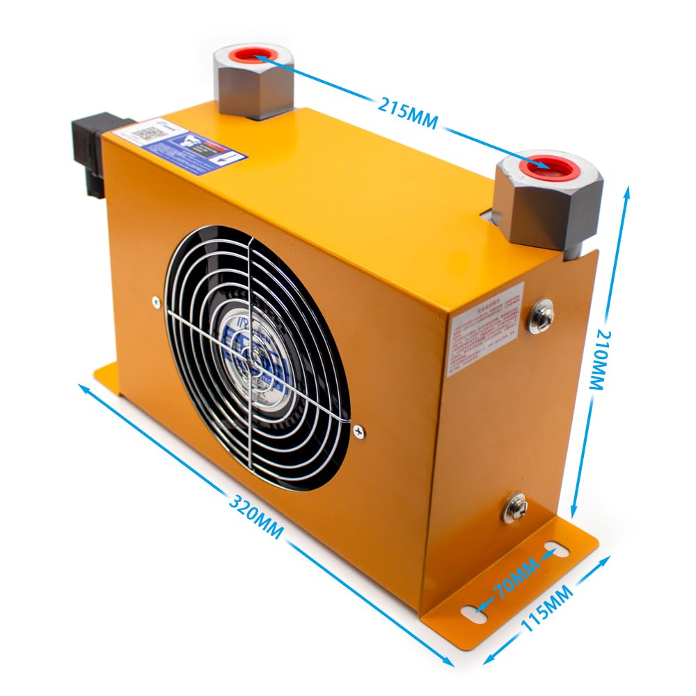 Toplionace Radiatore Dell'aria Idraulico Radiatore Dell'olio Raffreddato ad Aria AJ0608T-CA (DC 12V)