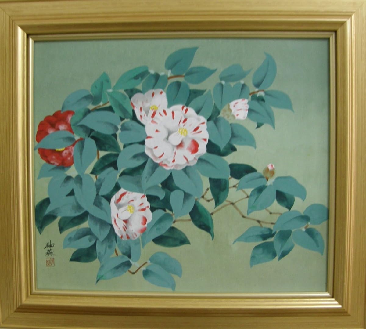 蔵出し！！真作！！ 宮下柚葵 「花火」 夏の風物画 伊東深水門下 美人 