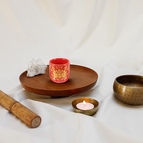 Miniatura 5 de Ciieeo Tablas de cortar Copas de ofrenda budista 4pcs Taza de agua bendita Copa de adoración Lotus Meditación Bendición Copa Feng Shui Decoración