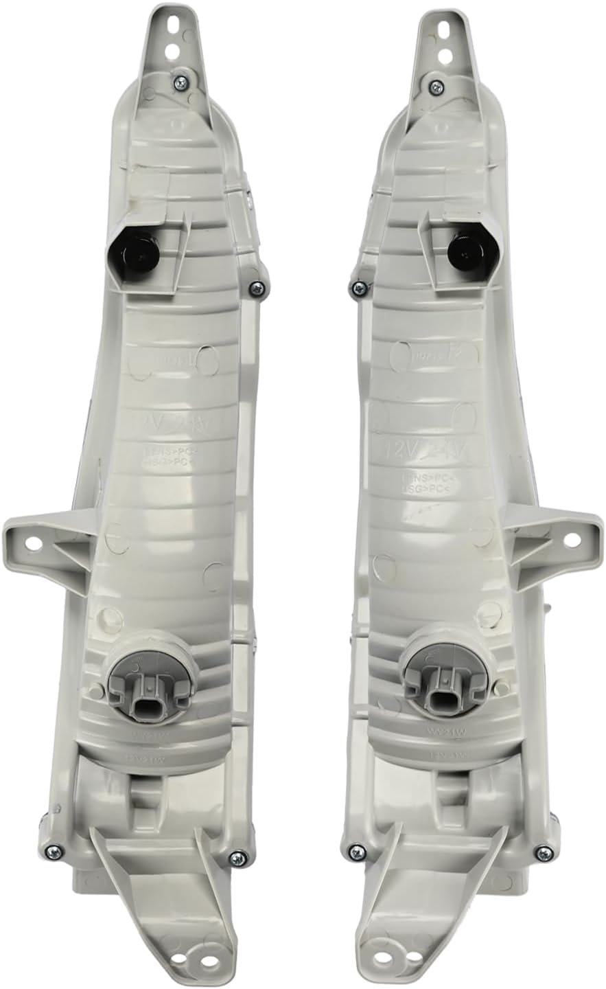 A Pair Turn Signal Light 33350-TG7-A21 33300-TG7-A21 Compatible with Honda Pilot 2019 2020 2021 Front Bumper Signal Lamp Clear Lens w/Amber Bulbs |Replace HO2530133 HO2531133