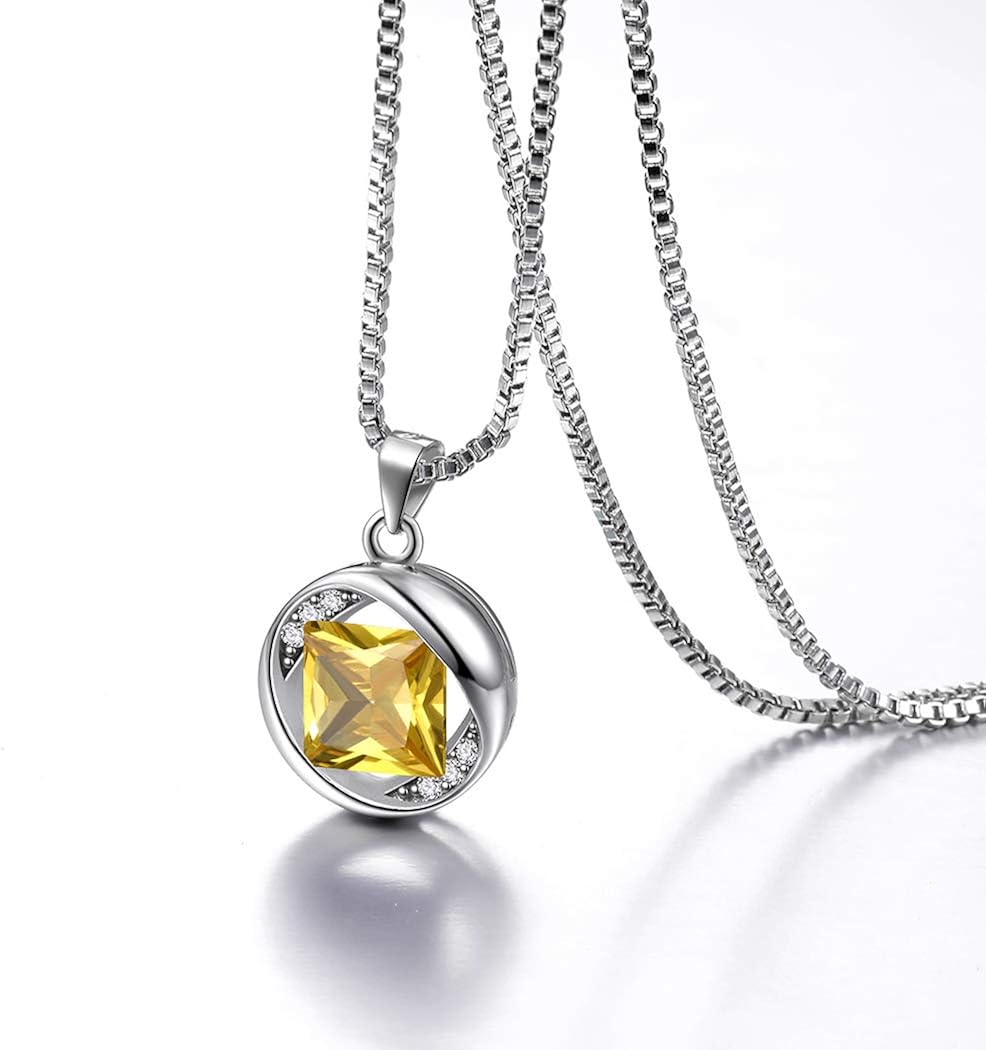 Miniatura 4 de Aurora Tears 925 Sterling Silver 12 Birthstones NecklaceEarringRingBracelet Women Birthstone Pendant Crystal Fashion Birthday Jewelry Christmas Gift