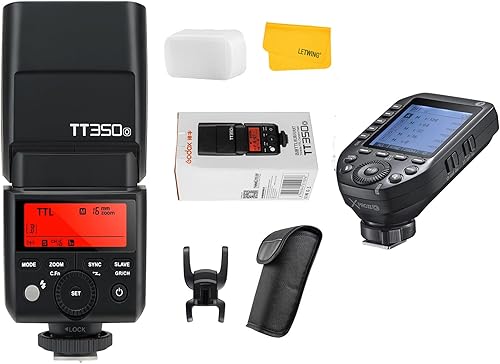 GODOX TT350o 2.4G HSS 1/8000s TTL GN36 Flash de cámara Speedlite con Godox XProII-O XProIIO TTL Transmisor de disparador de flash inalámbrico