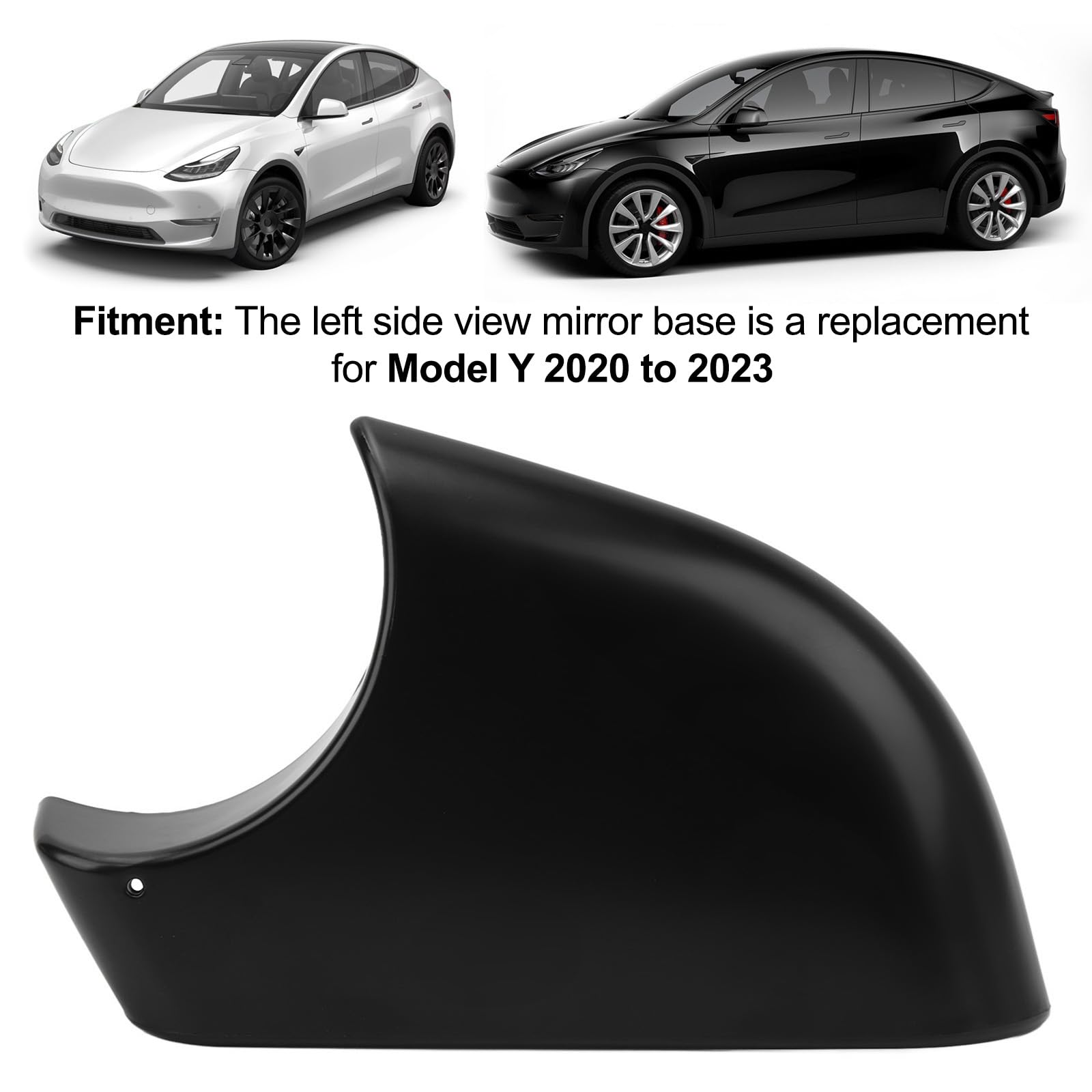 Left Side Mirror Lower Cover For Tesla Model Y 2020-2023 - OEM 8202202 Replacement, Driver Side Wing Mirror Tray Holder