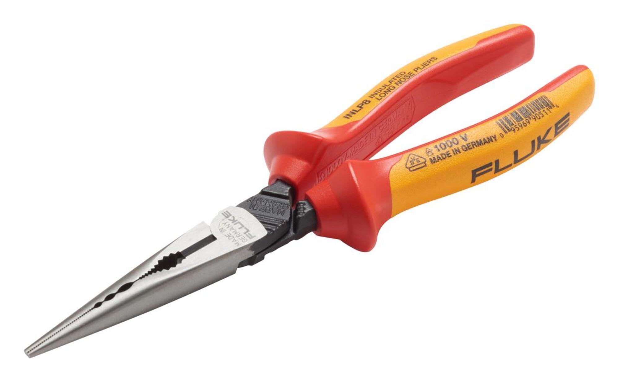 Fluke - INLP8 Insulated Long Nose/w Side Cutter and Gripping Zones 