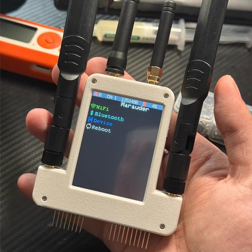 Módulos externos Flipper Zero 4 en 1 de 433 MHz para GPS ESP32S2 con pantalla de análisis de depredador para visualización digital de datos de señal