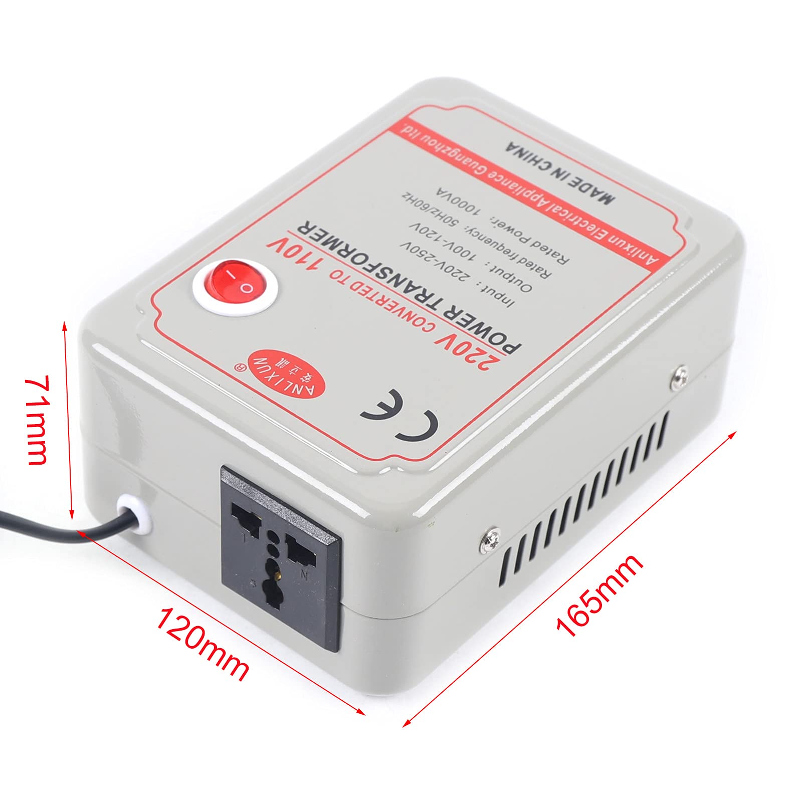 Spannungswandler Transformator Wandler 220V-250V auf 100V-120V Spannungswandler Transformator Wandler Umwandler Converter Step Down Konverter Transformer