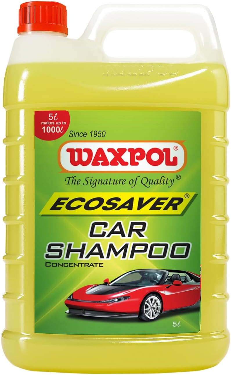 - Waxpol - AES 025 Ecosaver Car Shampoo Concentrate - 5 L (for Bucket, Foam & Snow Foam Wash)