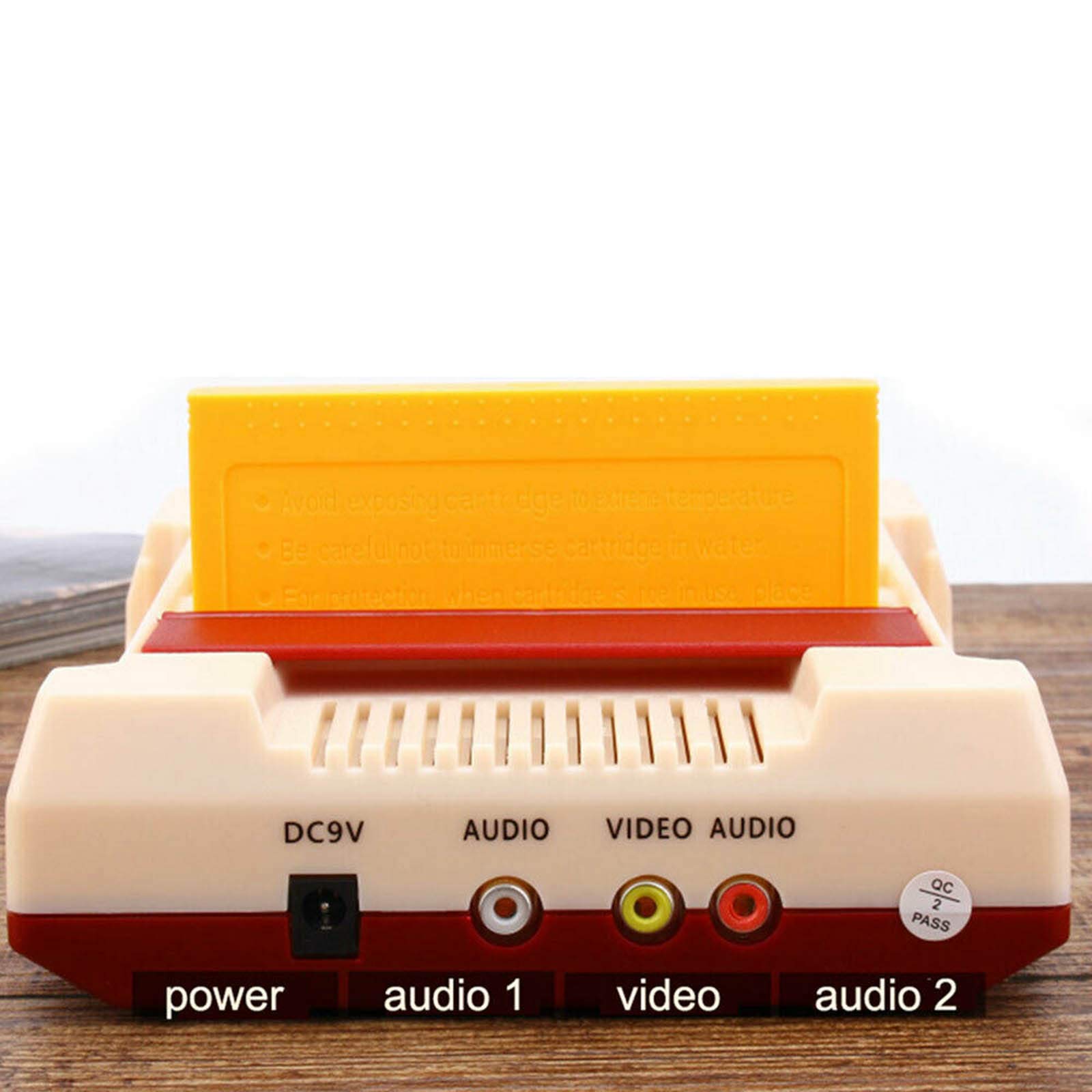 24 In 1 Magic Family Computer Famicom Retro Jeu,Console Fc Card Double Yellow Card Tv Console De Jeu Nintendo Rs-37 Avec 2 Contrôleurs Classiques