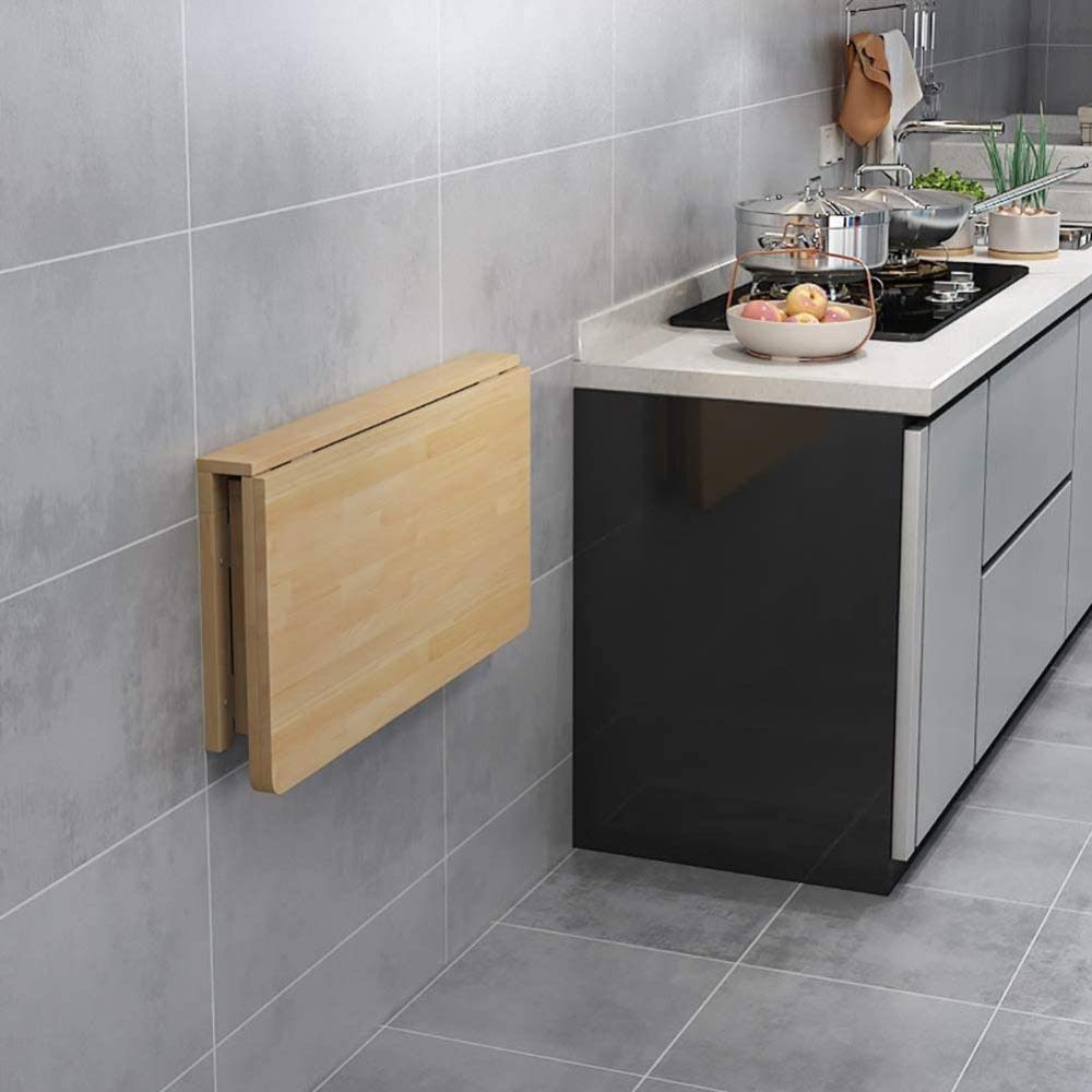 Console murale pour petit appartement et cuisine au style naturel épuré