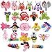 Sculpture Hair Bow with Ribbon Covered Clip Barrette Assorted Animal Shaped Bows