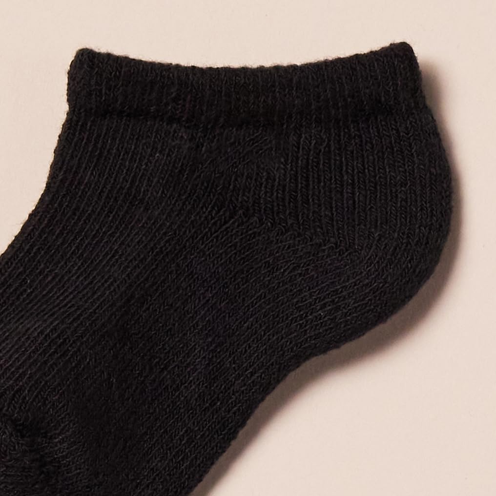 Amazon Essentials Unisex Kids and Toddlers' Cotton Low Cut Cushioned Socks for Boys Girls Toddlers, 14 Pairs - Image 3