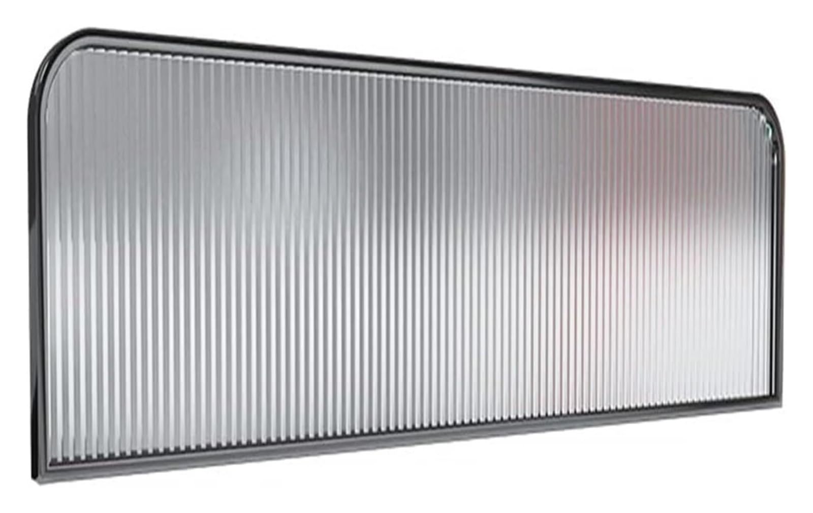Genérico Mampara divisoria translúcida de Acero Inoxidable para mesas de Restaurante, oficinas, Bares y hoteles - 1,3 m x 60 cm, Elegante diseño Negro para Mayor privacidad y Estilo.