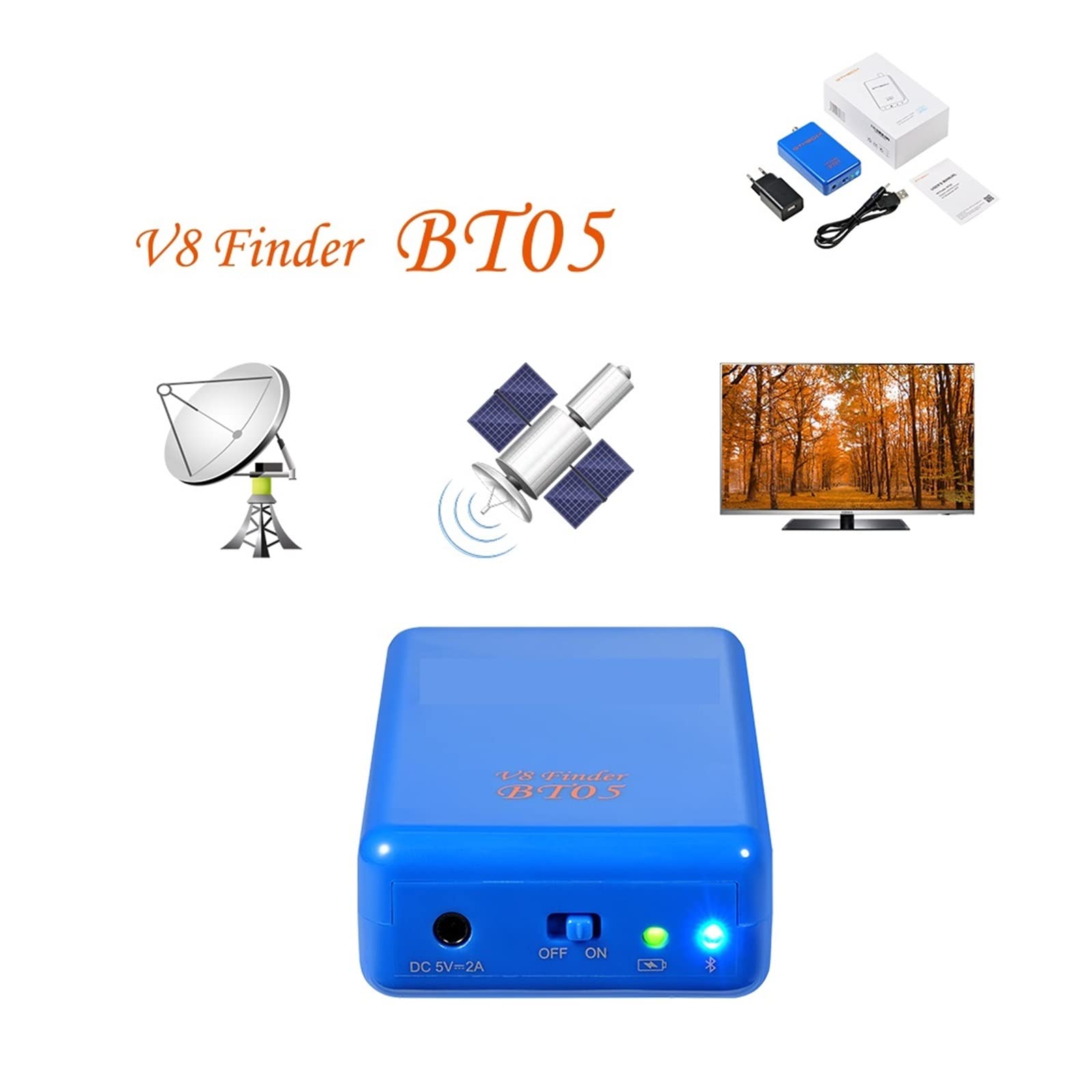 V8 Finder BT05 BT03Mini Digital Satfinder DVB S2 Satelite Full HD 1080P FTA Sat Decodificatore del ricevitore(BT03)