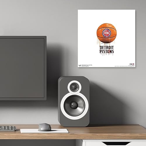 Miniatura 5 de Trends International Gallery Pops NBA Detroit Pistons - Póster de pared de baloncesto por goteo, 12.00 x 12.00 pulgadas, versión sin marco