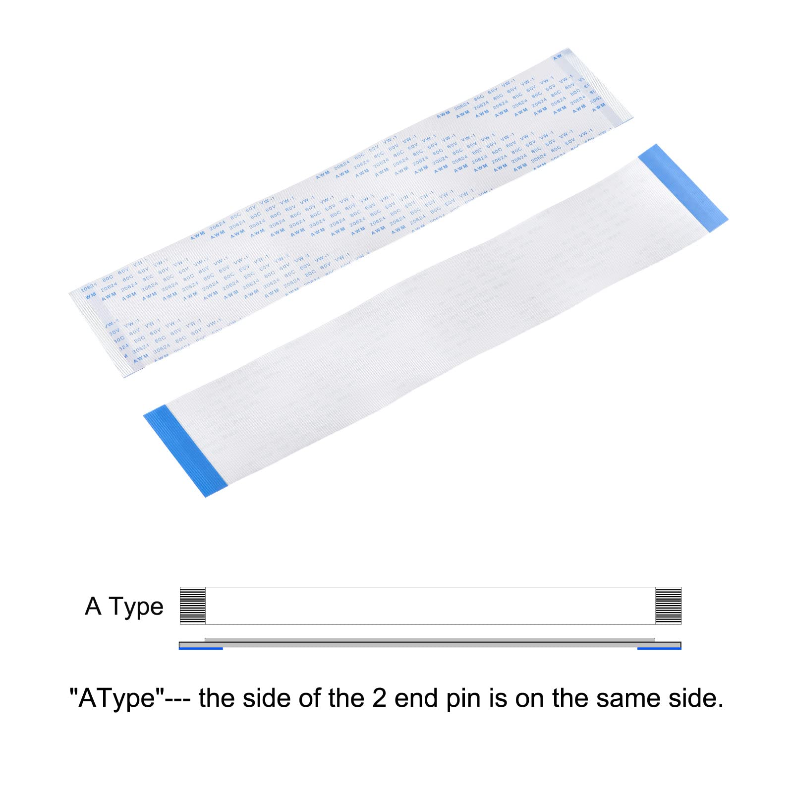 Amazon.com: MECCANIXITY FFC FPC Flat Flexible Cable, 80 Pin 0.5mm