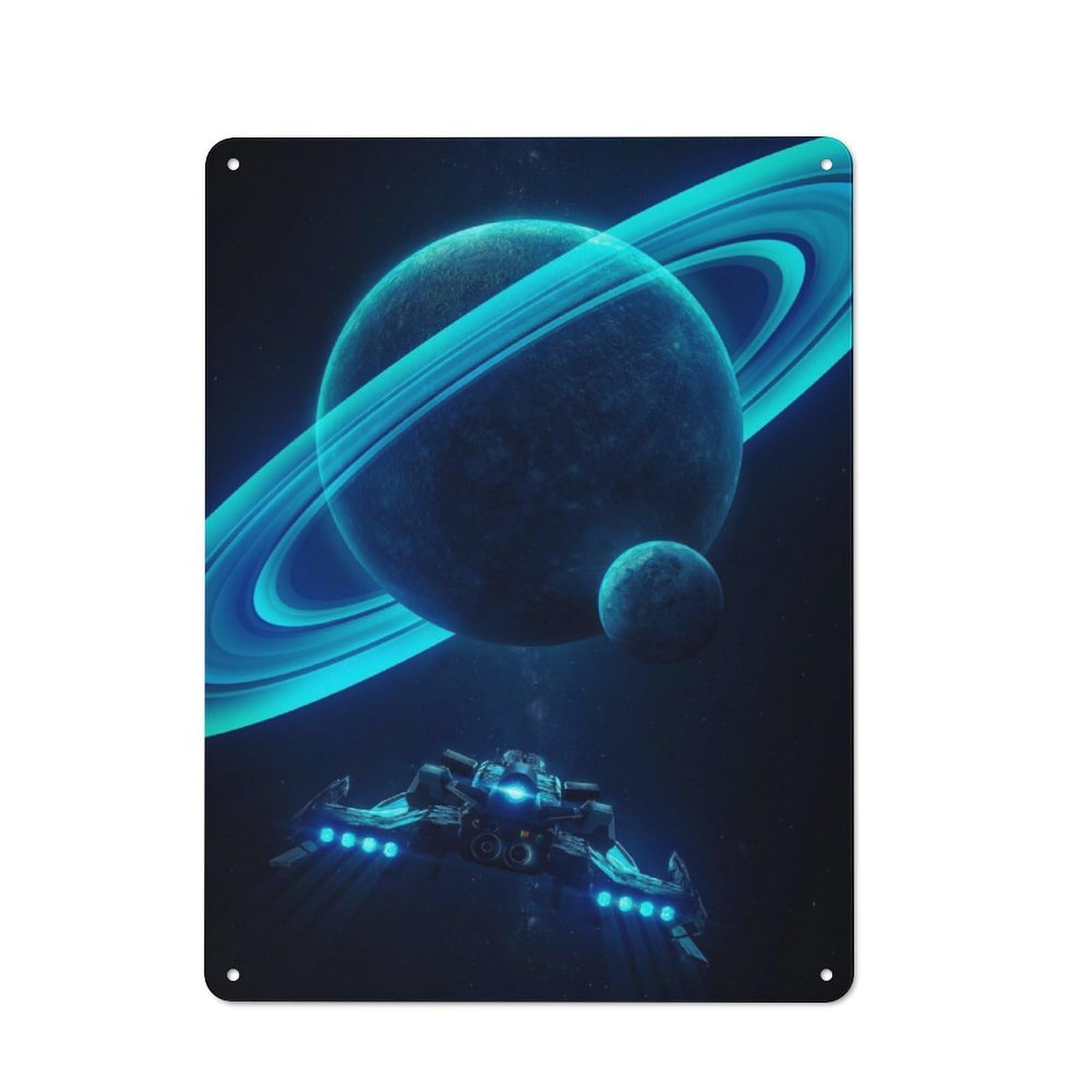 Junmoney Deep Space Voyage Retro Tin Sign 40X30cm For Garden Room Or Summerhouse, A Housewarming Gift For Garden Room Decor Fans