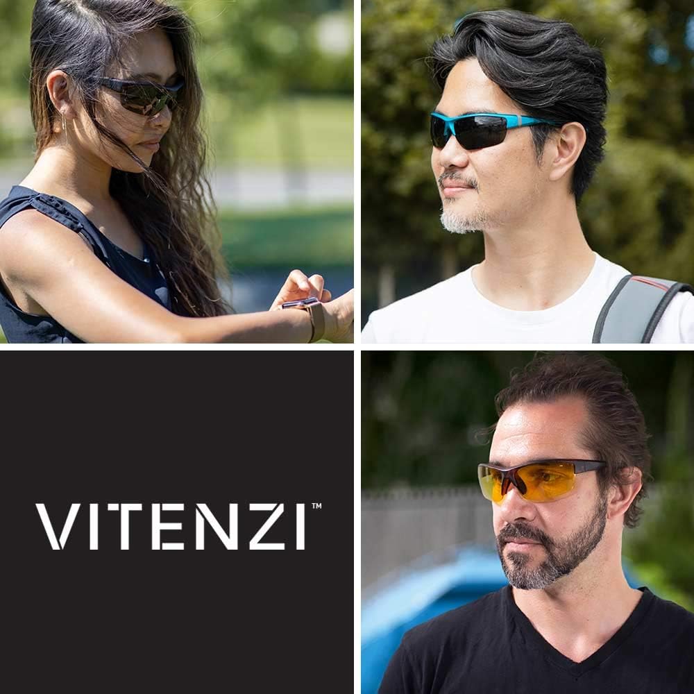 VITENZI Bifocal Sunglasses for Men and Women Wrap Around Reading Sun Tinted Glasses with Readers - Rome