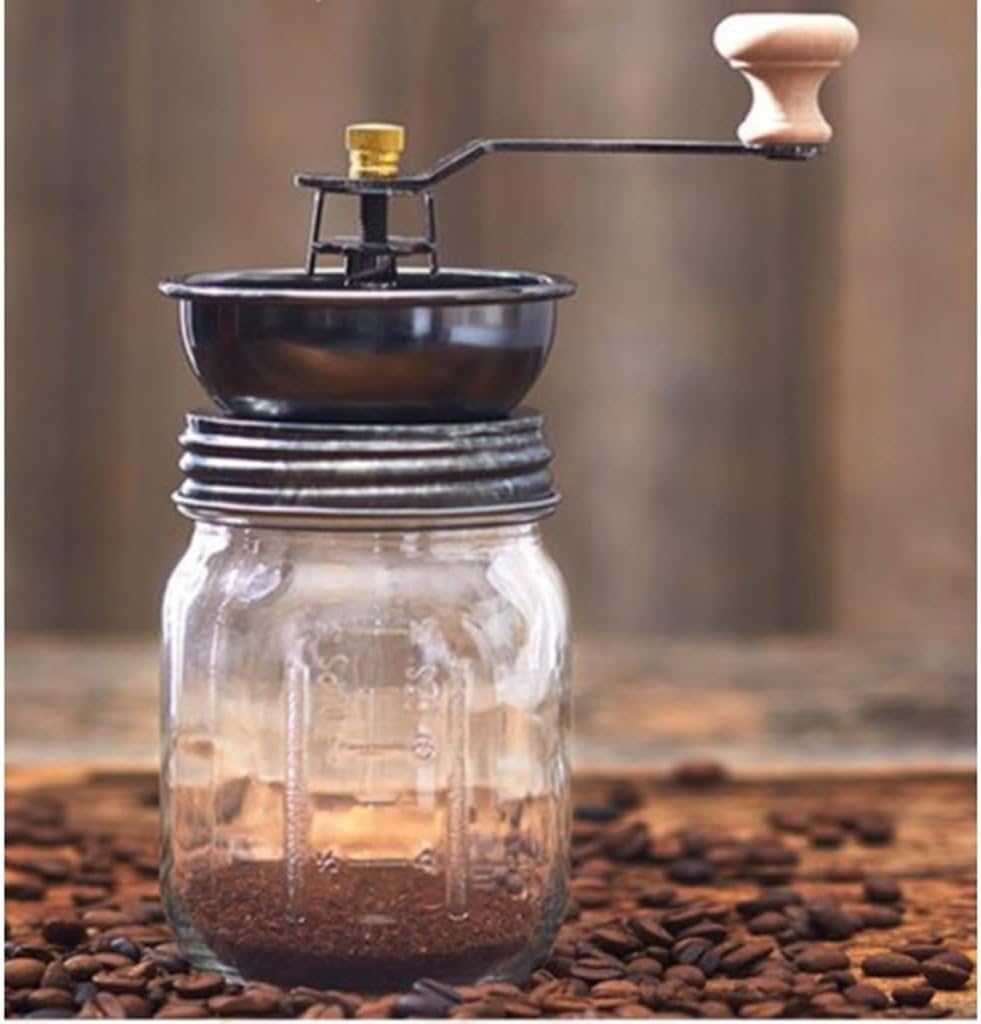 Portable Coffee Grinder Home Small Storage Beech Wood Long Handle Kitchen Tool
