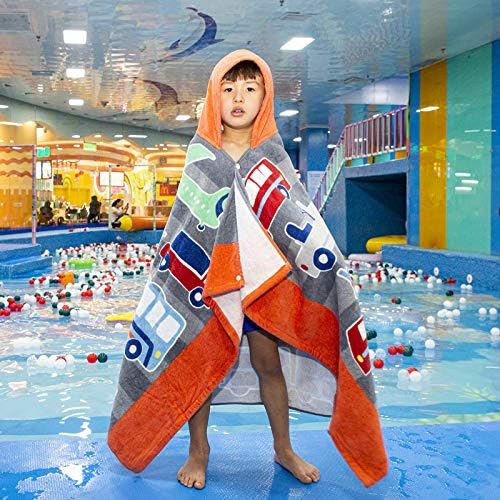 Wowelife Hooded Towels for Kids, Kids Beach Towels for Toddlers, Car