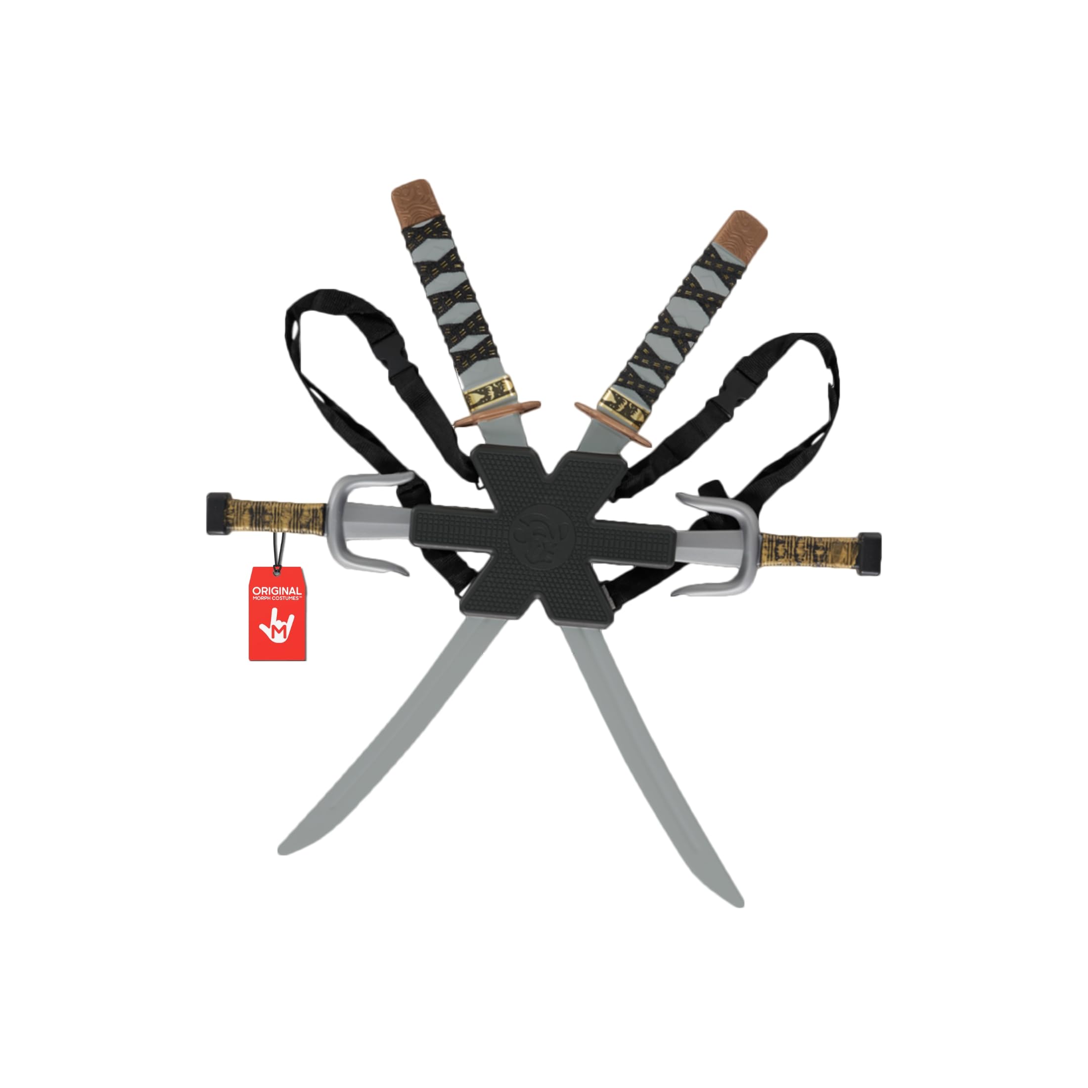 Morph BPA Free Ninja Swords Kids with Back Strap, Ninja Toy Sword for Kids, Toy Weapons for Halloween