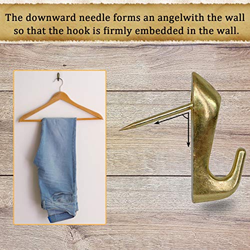 30 Pcs Push Pin Picture Hooks, Push Pin Hangers, Decorative Push Pins For Wall Hanging, Thumb Tacks For Hanging, Bulletin Board Hooks (Silver & Gold & Black) #TOP2