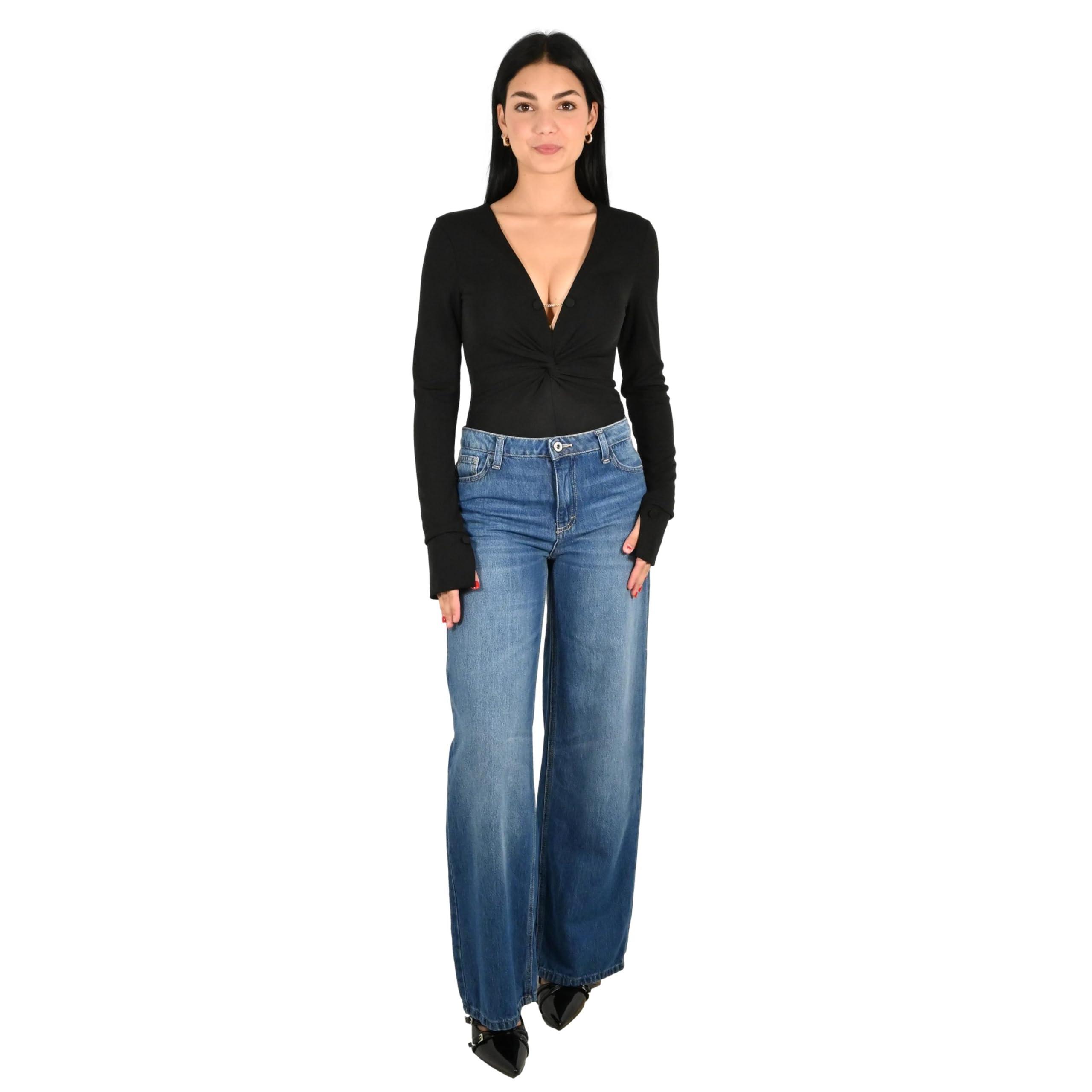 Please jeans donna denim medio P3PSCQZCDW
