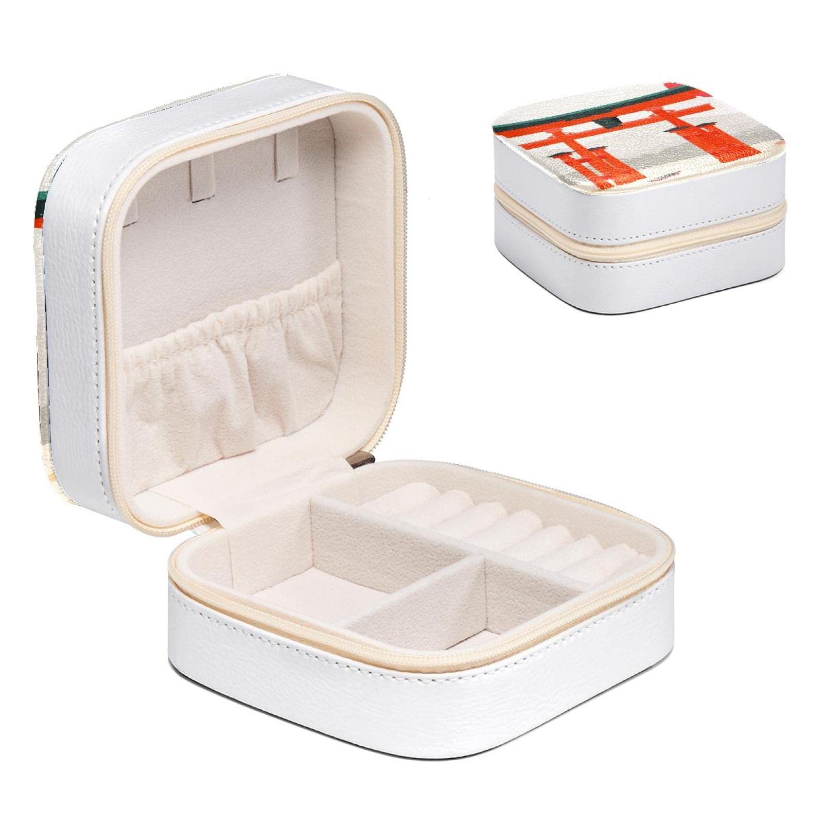 Boîte à bijoux pour femme et fille style vintage Japon compacte 10.5x5.8x10.5 cm