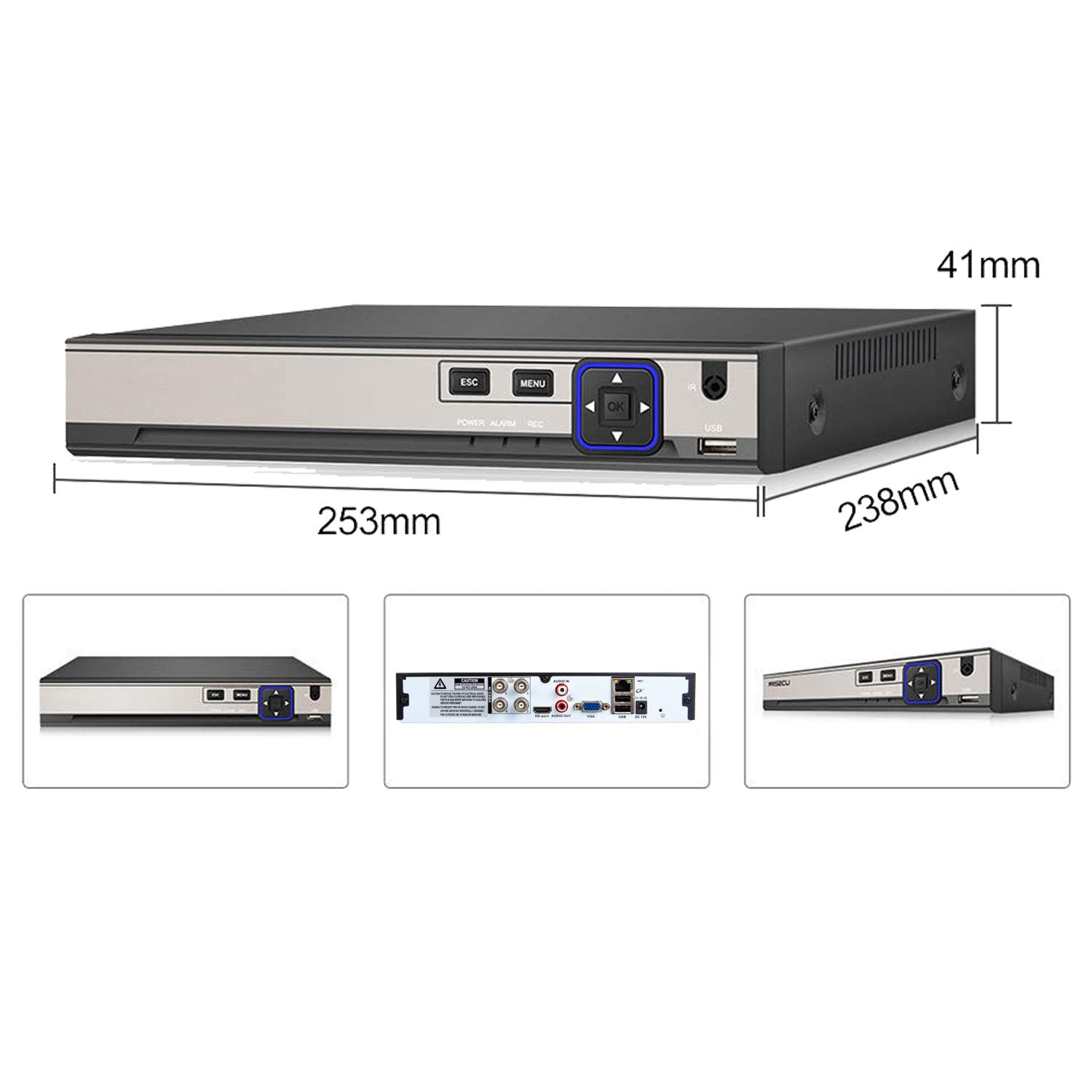 4CH 5M-N/1080N Hybrid High Definition Komplett für AHD/TVI/CVI/Analog/IP DVR H.265 CCTV Video Recorder P2P Fernüberwachung des Telefons für Kamera