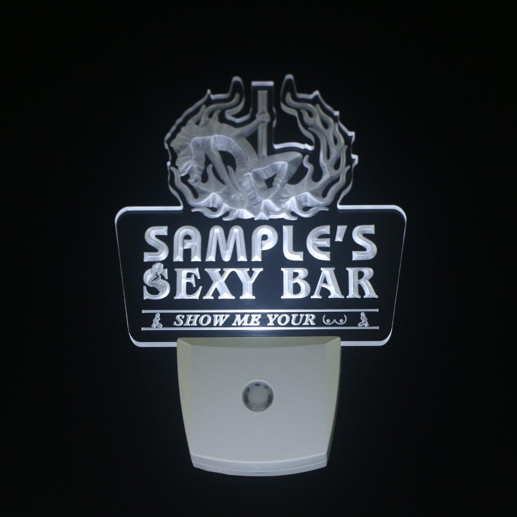 ADVPRO wsqk-tm Name Personalized Custom Sexy Bar Now Playing Stripper Bar Beer Day/Night Sensor LED Sign