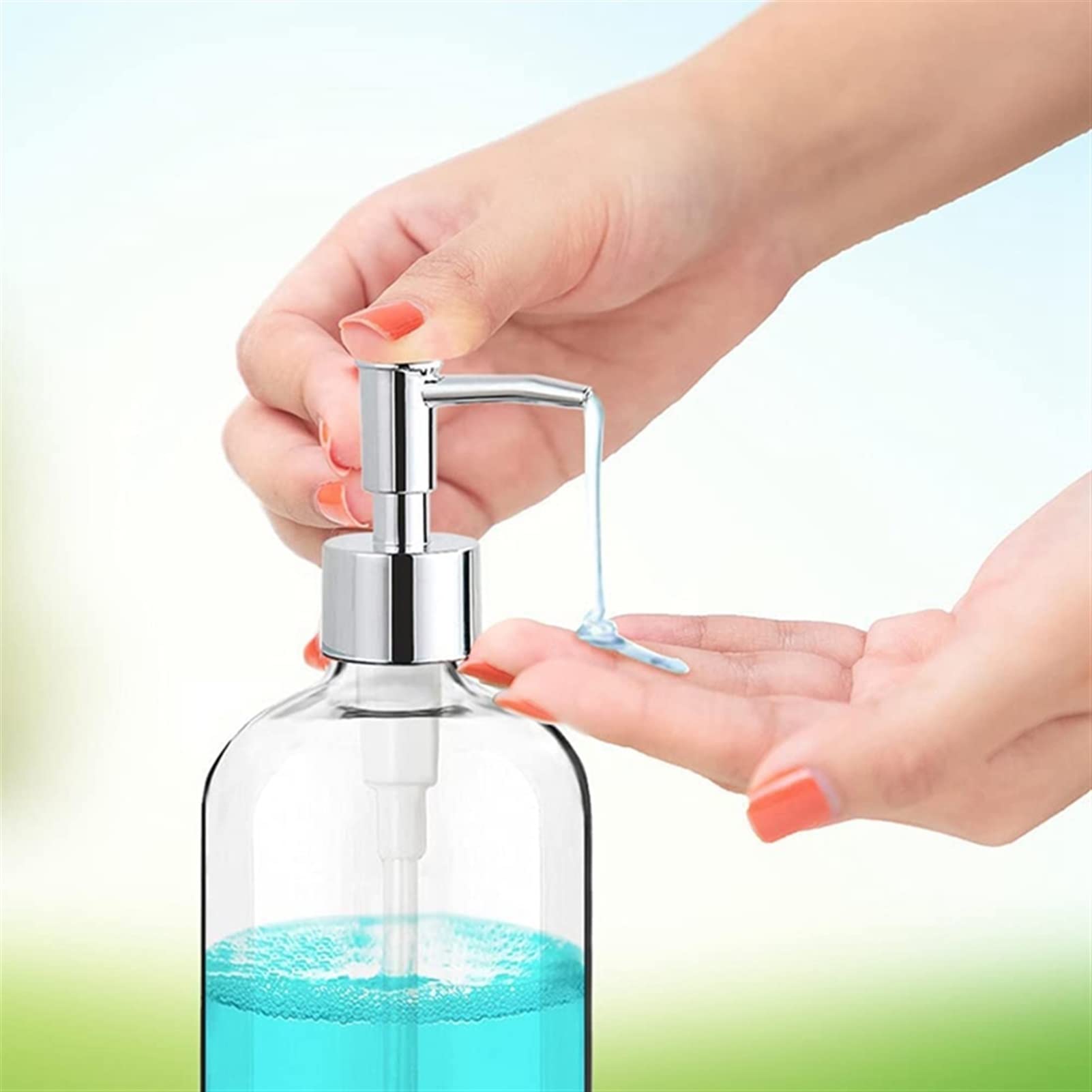 Distributore Di Sapone Per Le Mani Distributore Di Sapone In Vetro Con Pompa Distributori Di Sapone Distributore Di Sapone Per Piatti Da Bancone Per Il Bagno Distributore Di Sapone Per La Cucina E Il