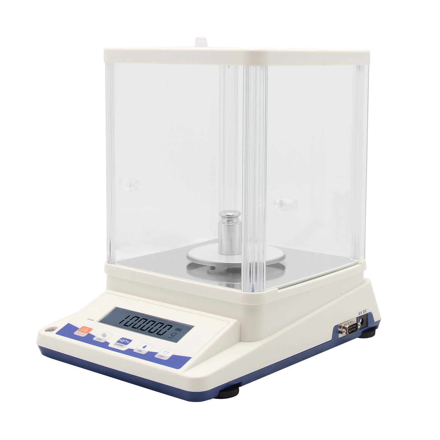 Hochpräzise elektronische Waage, 1 mg, 0,001 g, Schmuckwaage, Labor-Digitalwaage, externe RS232-Schnittstelle, Labor-Analysenwaage for Labor, Apotheke, Schule(100g)