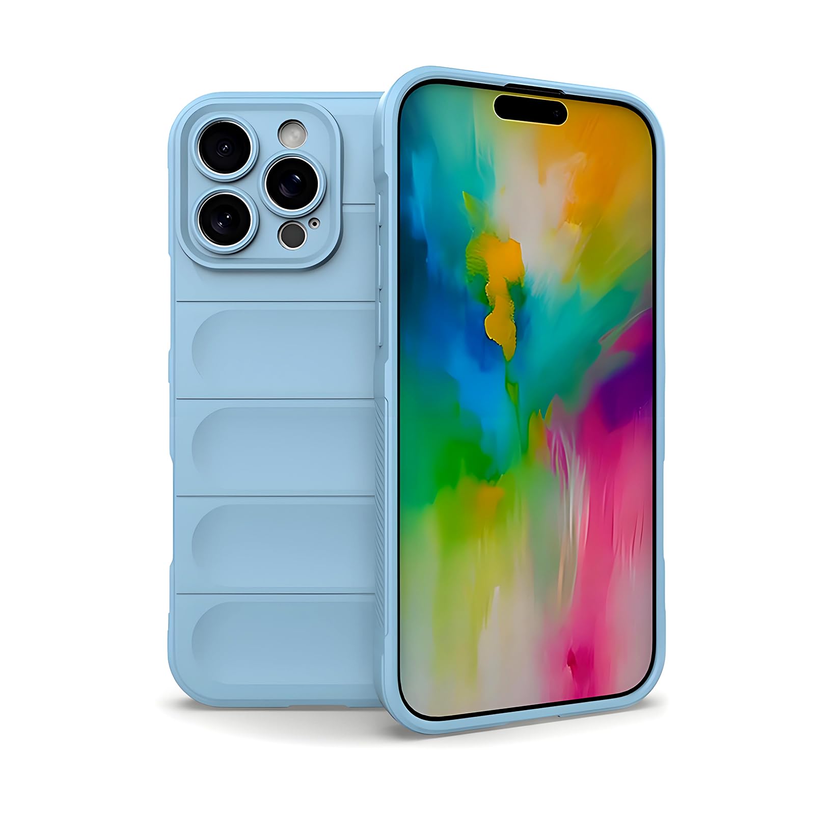 17 Pro Case Shockproof with Air Cushion Soft Flexible TPU Cover Wireless Charging Compatible Slim Fit Protective Case