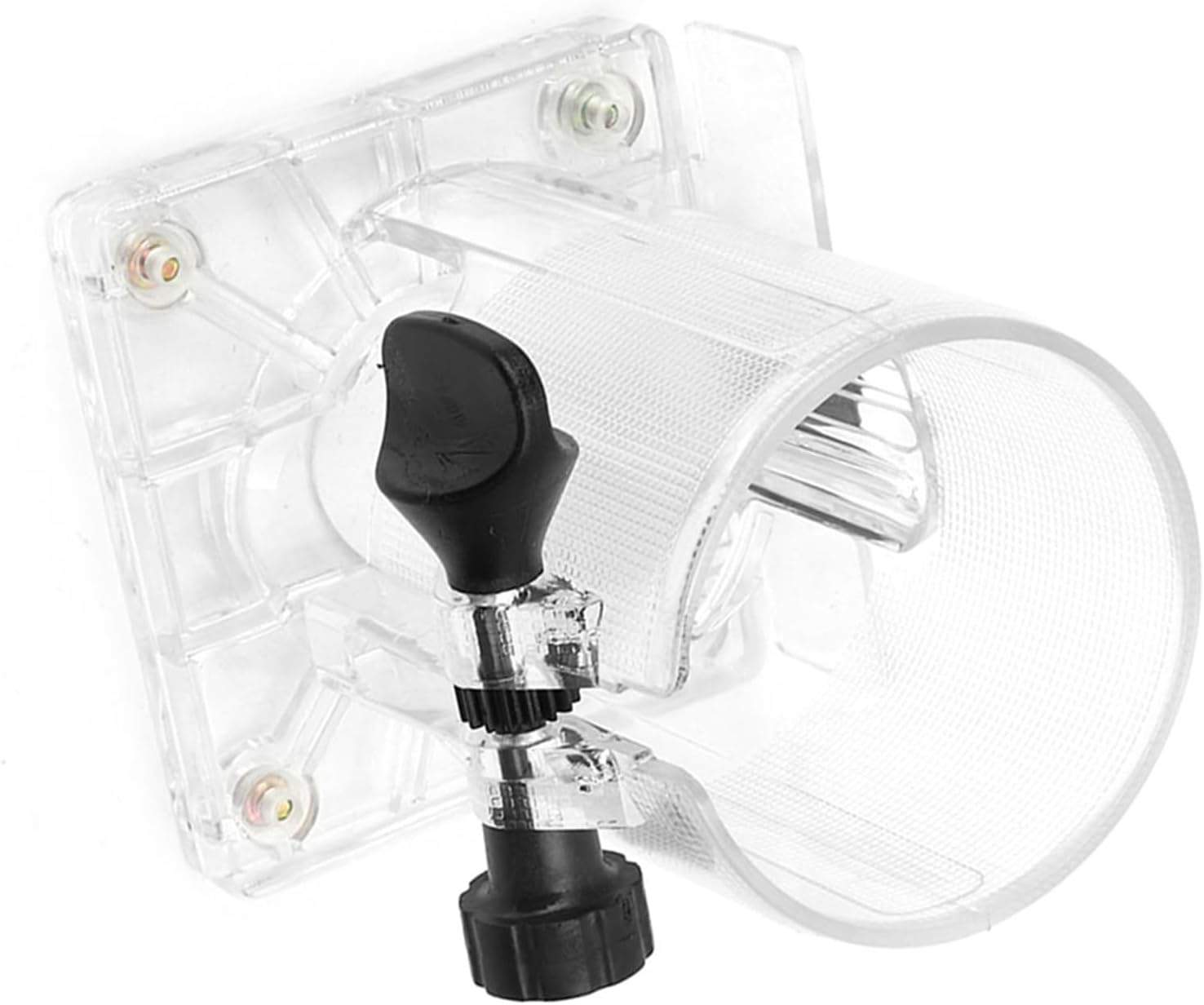 Router Base, Durable Transparent PC Material with Easy Adjustment Knob, Trimmer Base, Thickened Style for Professional Woodworkers, DIY Enthusiasts, Home Renovation Projects, Furni